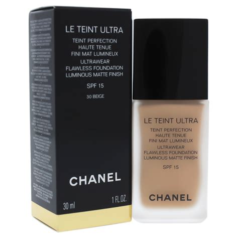 chanel le teint ultra tenue foundation 30 beige|chanel ultra le teint cushion.